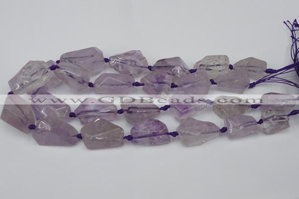 CNG1704 15.5 inches 15*20mm - 18*35mm nuggets amethyst beads