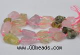 CNG1710 15.5 inches 15*20mm - 18*35mm nuggets mixed quartz beads