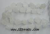 CNG1820 15.5 inches 20*25mm - 25*30mm nuggets white crystal beads