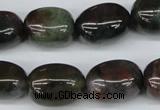 CNG20 15.5 inches 12*17mm nuggets Indian agate gemstone beads