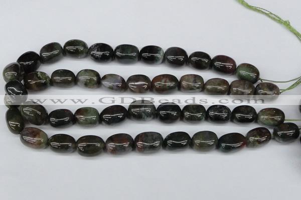 CNG20 15.5 inches 12*17mm nuggets Indian agate gemstone beads