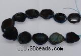 CNG2140 15.5 inches 25*35mm - 30*40mm freeform agate gemstone beads