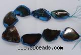 CNG2144 15.5 inches 30*40mm - 35*45mm freeform agate gemstone beads