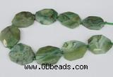 CNG2148 15.5 inches 30*40mm - 35*45mm freeform agate gemstone beads