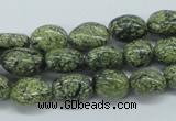 CNG215 15.5 inches 8*10mm nuggets green lace gemstone beads