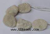 CNG2170 7.5 inches 25*35mm - 35*40mm freeform druzy agate beads