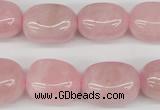 CNG22 15.5 inches 12*17mm nuggets rose quartz gemstone beads