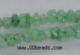 CNG2205 15.5 inches 8*10mm - 10*12mm nuggets plated druzy quartz beads