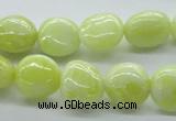 CNG223 15.5 inches 10*14mm nuggets lemon jade gemstone beads