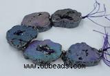 CNG2331 7.5 inches 35*40mm - 45*50mm freeform druzy agate beads