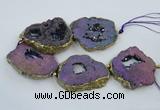 CNG2339 7.5 inches 40*50mm - 55*60mm freeform druzy agate beads