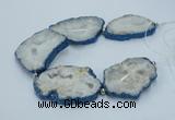 CNG2355 7.5 inches 40*50mm - 55*60mm freeform druzy agate beads