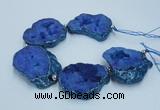 CNG2361 7.5 inches 40*50mm - 55*60mm freeform druzy agate beads