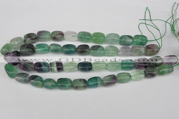 CNG24 15.5 inches 12*17mm nuggets fluorite gemstone beads