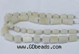 CNG2430 15.5 inches 11*14mm - 14*20mm tube druzy quartz beads