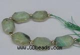 CNG2453 7.5 inches 20*25mm - 25*35mm faceted freeform agate beads