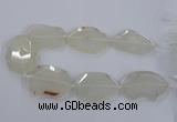 CNG2535 15.5 inches 40*45mm - 45*55mm freeform druzy agate beads