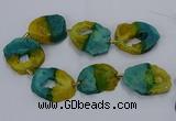 CNG2550 15.5 inches 30*40mm - 45*50mm freeform druzy agate beads