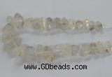 CNG2577 15.5 inches 10*20mm - 15*35mm faceted nuggets white crystal beads