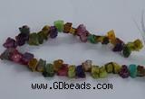 CNG2592 15.5 inches 13*18mm - 15*25mm nuggets plated druzy agate beads