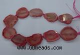 CNG2610 15.5 inches 30*35mm - 40*45mm freeform agate beads