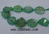 CNG2612 15.5 inches 30*35mm - 40*45mm freeform agate beads