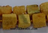 CNG2618 15.5 inches 10*12mm - 14*16mm nuggets druzy agate beads