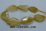 CNG2662 15.5 inches 35*45mm - 40*55mm freeform agate beads