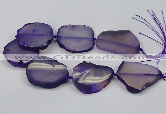 CNG2663 15.5 inches 30*40mm - 40*55mm freeform agate beads