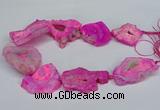 CNG2674 15.5 inches 30*40mm - 40*50mm freeform druzy agate beads