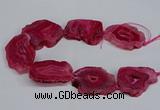 CNG2676 15.5 inches 30*40mm - 40*50mm freeform druzy agate beads