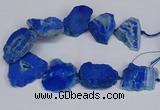 CNG2679 15.5 inches 30*40mm - 40*50mm freeform druzy agate beads