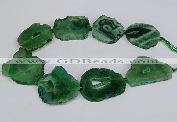 CNG2682 15.5 inches 30*40mm - 40*50mm freeform druzy agate beads