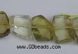 CNG2707 15.5 inches 13*18mm - 15*20mm freeform lemon quartz beads