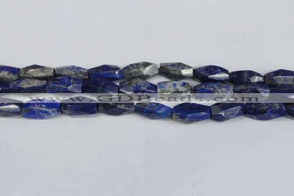 CNG2714 15.5 inches 12*25mm - 14*30mm faceted nuggets lapis lazuli beads