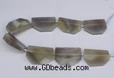 CNG2750 15.5 inches 30*45mm - 35*50mm freeform agate beads