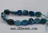 CNG2771 15.5 inches 20*22mm - 22*26mm freeform agate beads