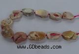 CNG2801 15.5 inches 25*30mm - 30*40mm freeform druzy agate beads