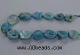 CNG2804 15.5 inches 25*30mm - 30*40mm freeform druzy agate beads