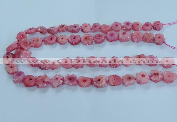 CNG2969 15.5 inches 8*10mm - 15*18mm freeform druzy agate beads