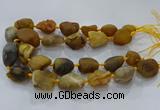 CNG3000 15.5 inches 15*20mm - 22*30mm nuggets agate beads