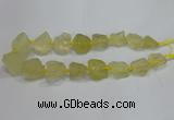 CNG3005 15.5 inches 15*20mm - 22*30mm nuggets lemon quartz beads