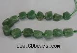 CNG3007 15.5 inches 15*20mm - 22*30mm nuggets green aventurine beads