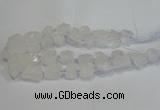 CNG3015 15.5 inches 15*20mm - 22*30mm nuggets white crystal beads