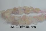 CNG3016 15.5 inches 15*20mm - 22*30mm nuggets rose quartz beads