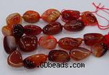 CNG3049 25*30mm - 30*40mm nuggets agate gemstone beads