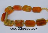 CNG3080 15.5 inches 30*40mm - 35*45mm freeform agate beads