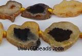 CNG3168 15.5 inches 15*20mm - 25*30mm freeform druzy agate beads