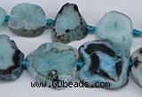 CNG3170 15.5 inches 15*20mm - 25*30mm freeform druzy agate beads