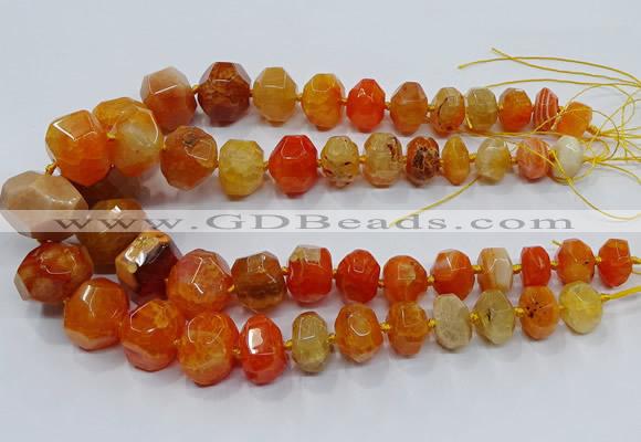 CNG3175 15.5 inches 12*16mm - 25*30mm nuggets agate beads